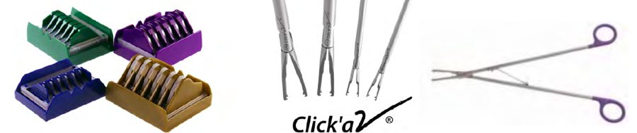 Clips, mesh and wound care